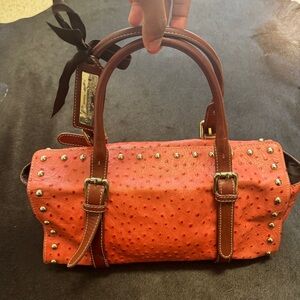 Kate Landry Firenze Ostrich Bag SOLD